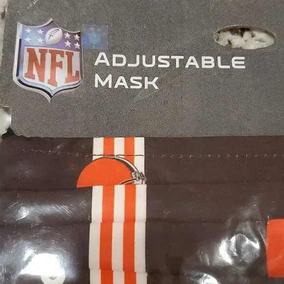 NFL Browns Face Mask 2 pack NWT - Picture 3 of 8